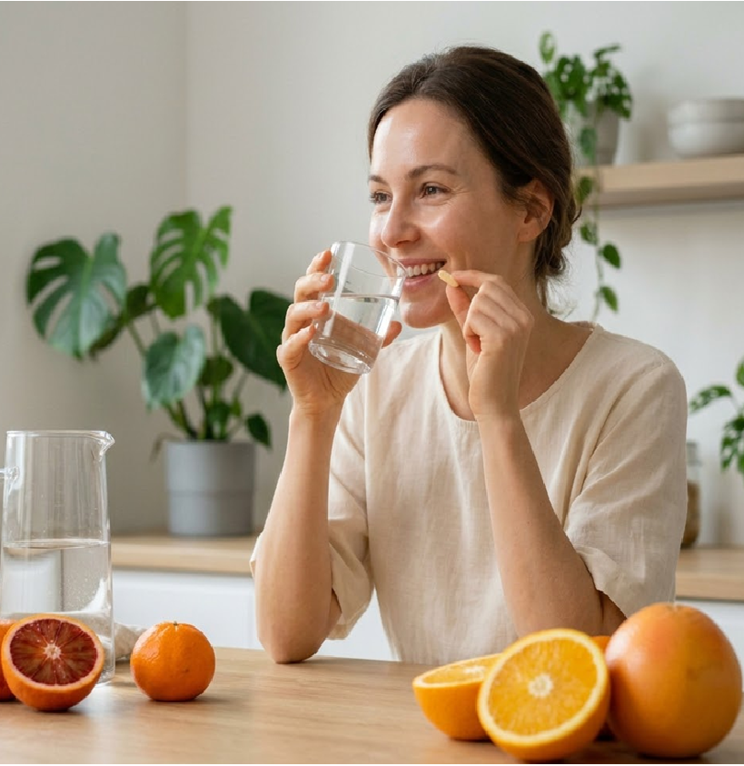L’Éclat par l’Intérieur : Pourquoi la Vitamine C Révolutionne la Nutricosmétique