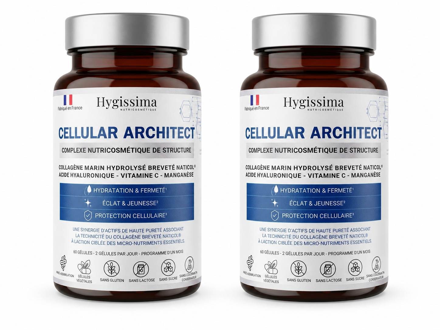 CELLULAR ARCHITECT - Complexe Nutricosmétique de Structure - cure 2 mois